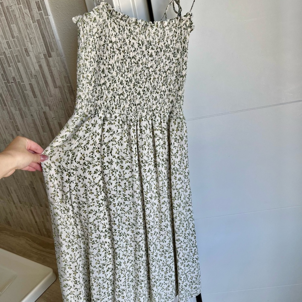 Reformation Sable Floral Smocked Midi Dress Small - Picture 4 of 8